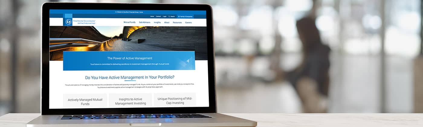 touchstone investments homepage screen shot