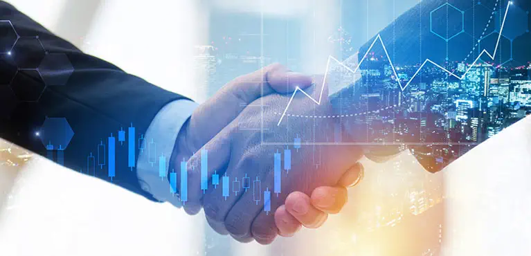 Businessmen shaking hands