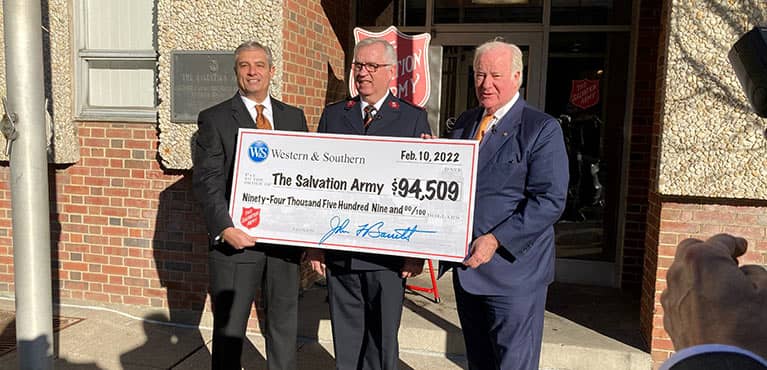 Big Check for Salvation Army 2022
