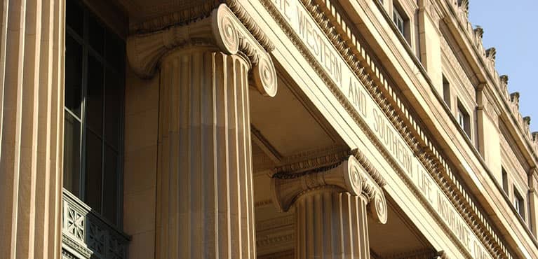 Columbus Life building pillars