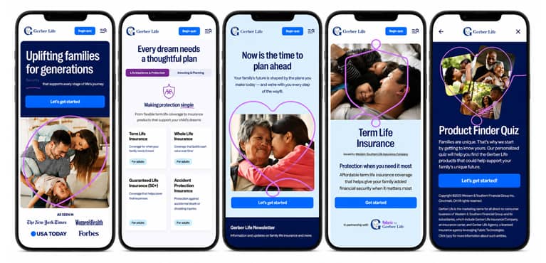 A new Gerber Life digital storefront focuses on family financial wellness and life insurance solutions.