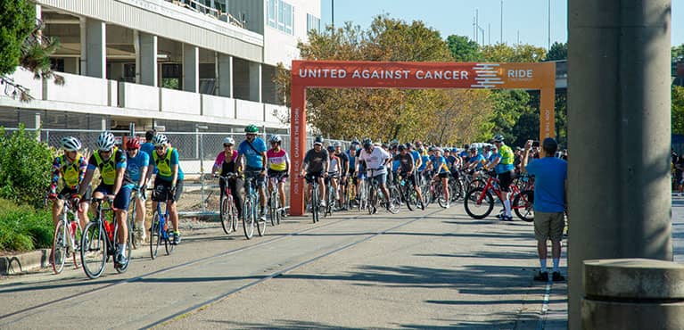 Ride Cincinnati 2021 starting line
