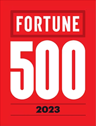 Fortune 500 2023 logo in red