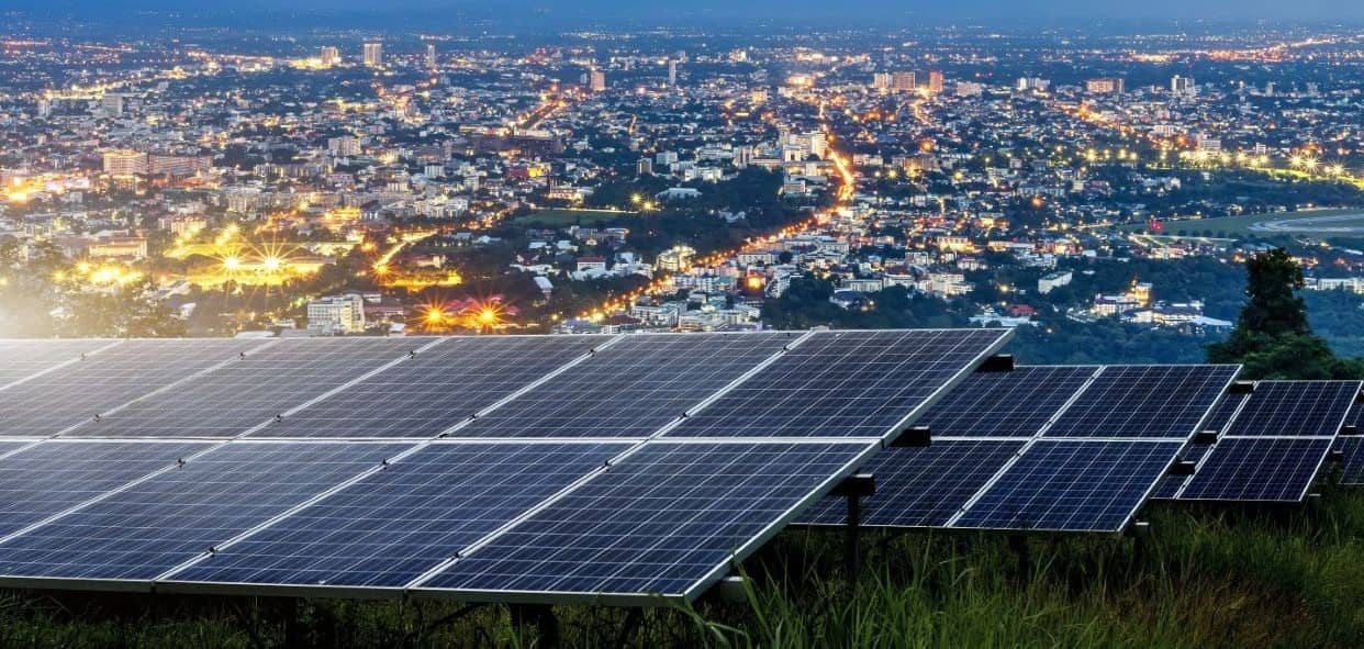 Solar panels.