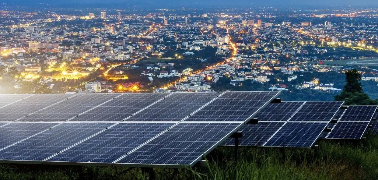 Solar panels.