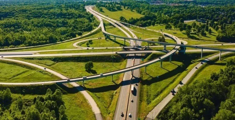 Overpass Traffic View.