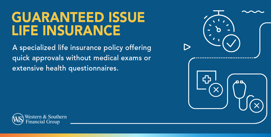 Guaranteed Issue Life Insurance is a specialized life insurance policy offering quick approvals without medical exams or extensive health questionnaires.