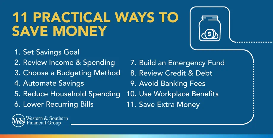 How to save money in 11 ways.