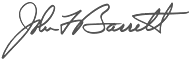 john f barrett signature