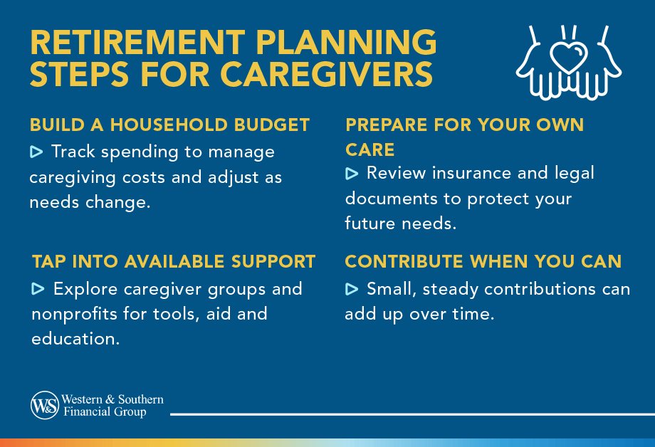Retirement planning steps for caregivers