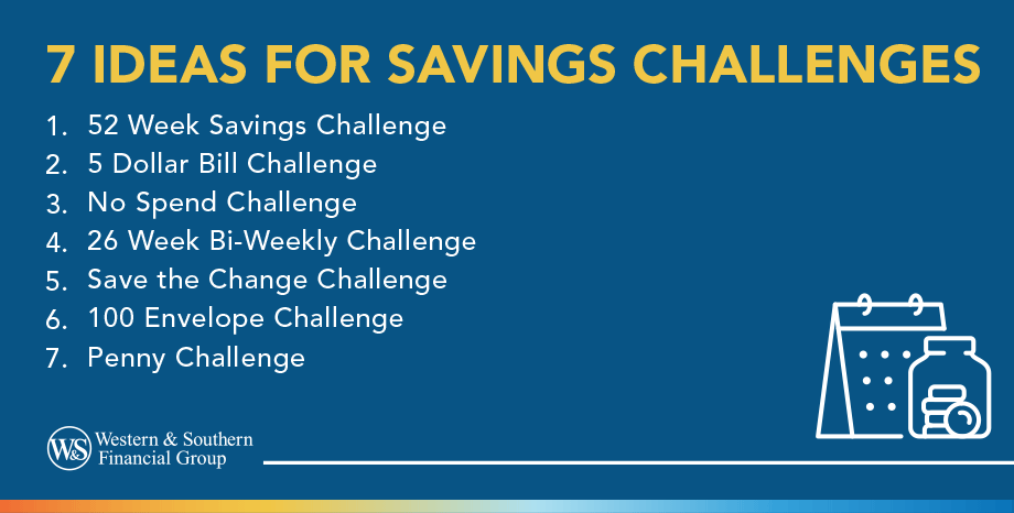 7 Savings Challenge Ideas