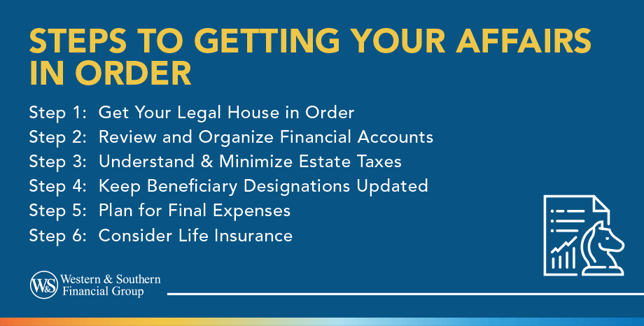 7 Steps to Getting Your Affairs in Order