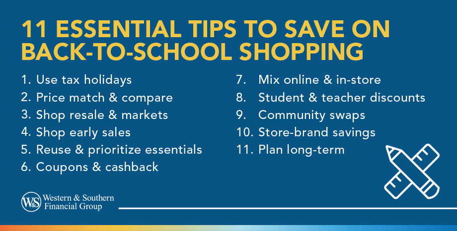 Tips to save on back to school shopping